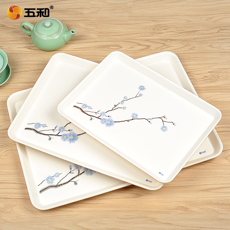 Wuhe Household Tray Rectangular Living Room Water Cup Pot Tea Tray Nordic Light Luxury Cup Melamine Tray Storage Tray Wuhe Household Tray Rectangular Living Room Water Cup Pot Tea Tray Nordic Light Luxury Cup Melamine Tray Storage Tray