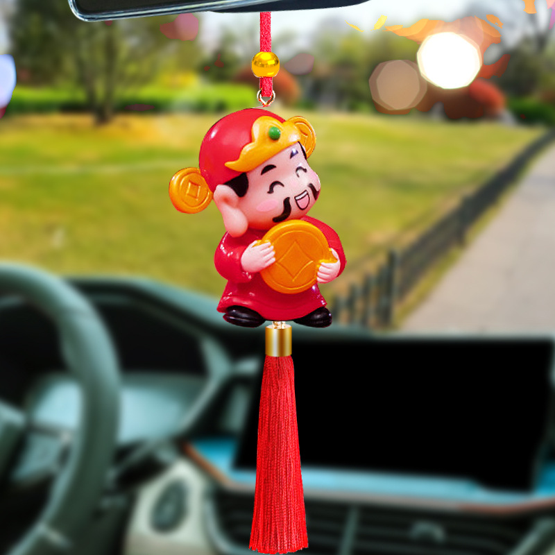 [Año Nuevo] Serpente año yuan Bao coche colgante espejo retrovisor accesorios de decoración de automóviles felicitaciones para hacerse rico