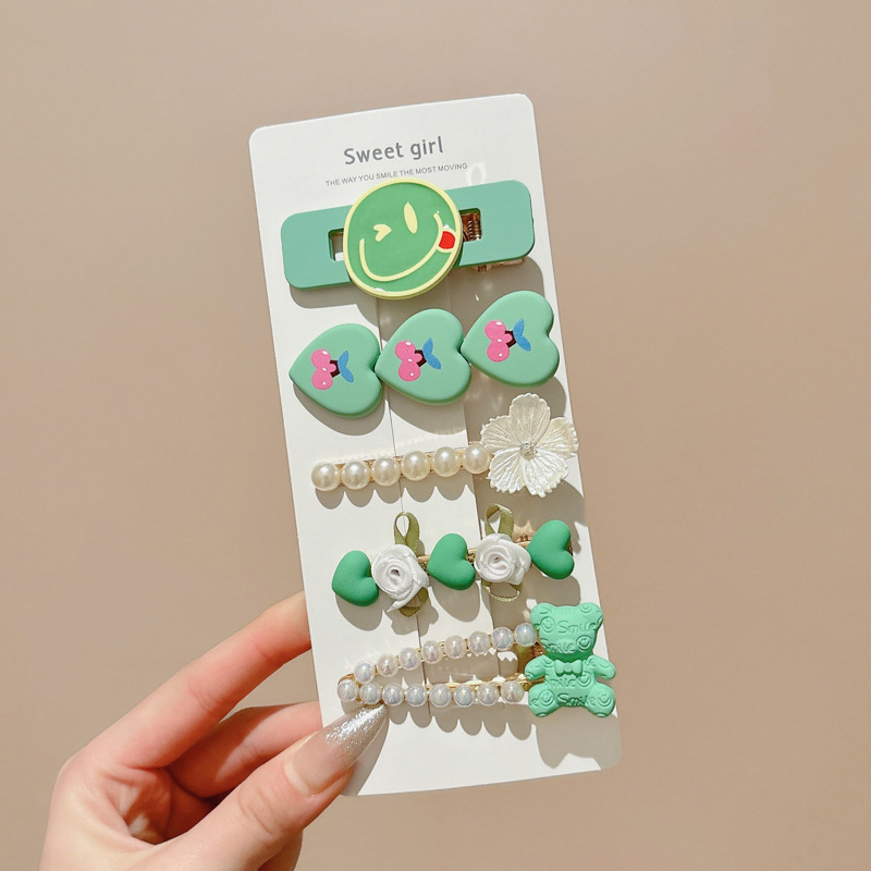 Caricatura curry clip para el cabello lateral de las mujeres clip para el cabello niños lindos clip para el cabello al por mayor