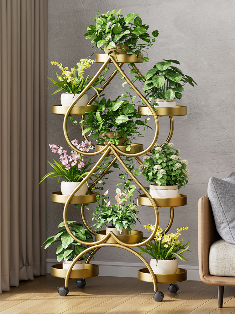 업그레이드된 브론즈 색상 - 대담하고 두꺼워진 9개의 냄비 [무료 범용 휠]