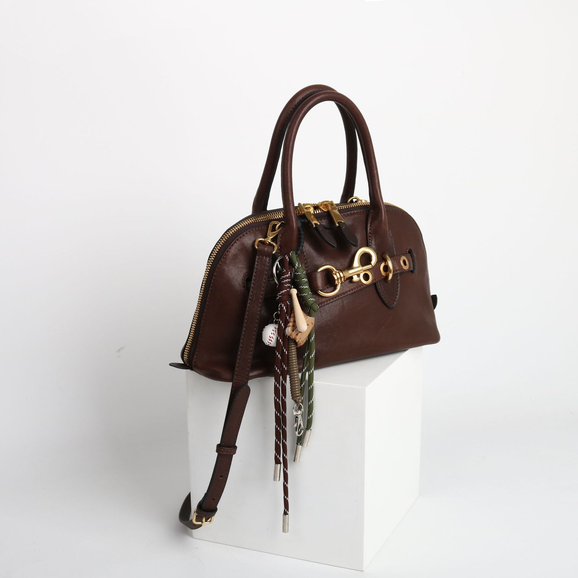 Top Grain Vegetable-Tanned Sheepskin Shell Bag 2025 New Arrival Handbag Shoulder Crossbody Bag For Women Fashion Versatile Boston Small Bag - Thumbnail 3