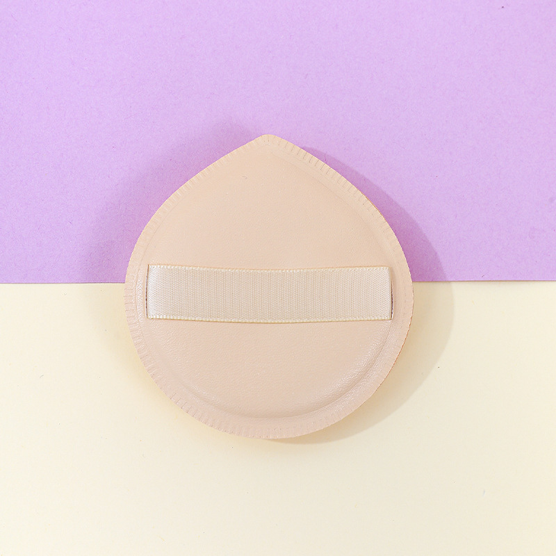 Fábrica personalizada de 100 puntos de polvo de algodón pulpa de cuero maquillaje suave esponja herramienta de maquillaje impresión de logotipo