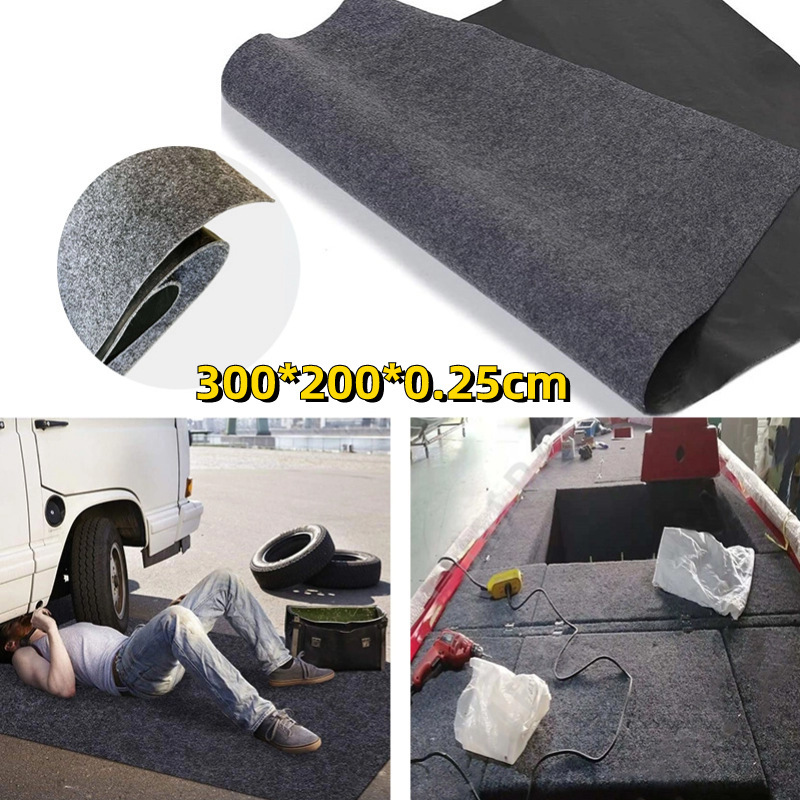 Felt Floor Mat 3* 2m Dark Gray Waterproof Membrane Carpet Deck Mat Swimming Pool Bathtub Non-Slip Foot Mat Waterproof Full Coverage
