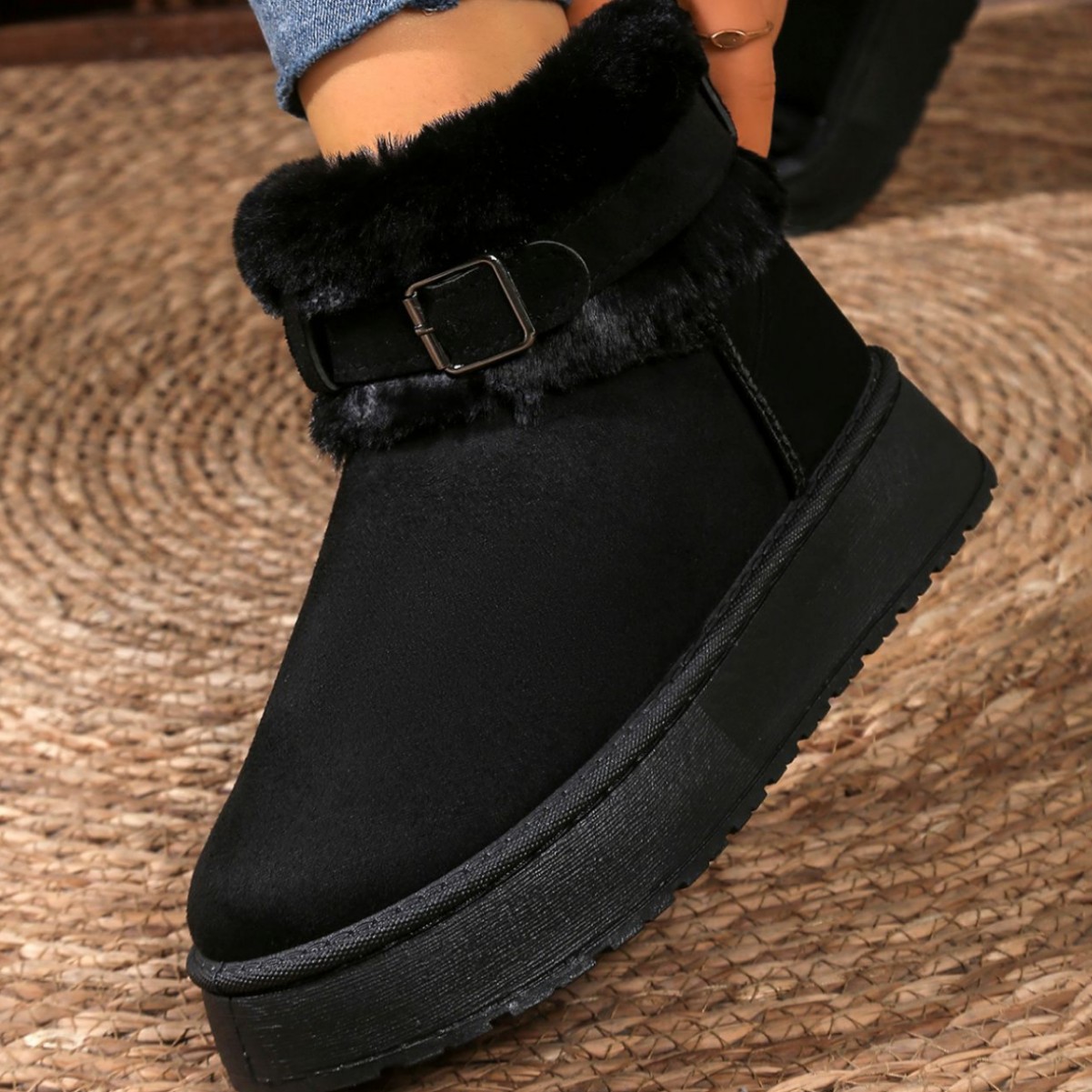 Warm boots, keep warm shoes platform, (Cross-border trading), plus size