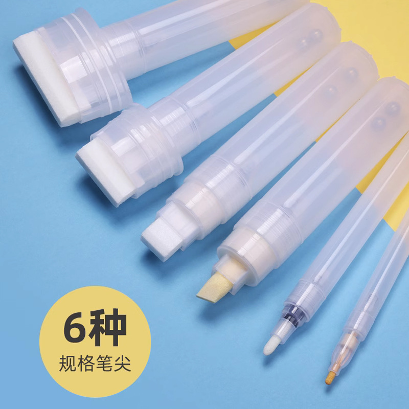 Marcador fabricante marcador accesorios pluma de acrílico conjunto completo tubo vacío pintura titular de la pluma líquido tiza alcohol pluma tubo vacío