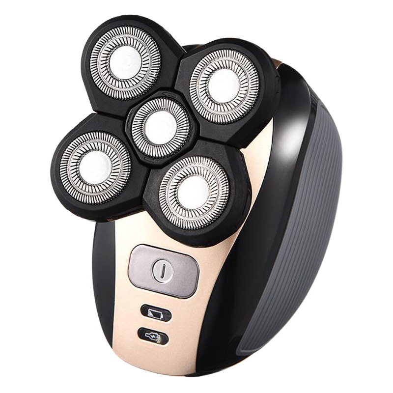 Máquina de afeitar eléctrica de 5 bits caliente transfronteriza cinco en uno maquinilla de afeitar recargable lavado de cuerpo completo máquina calva al por mayor