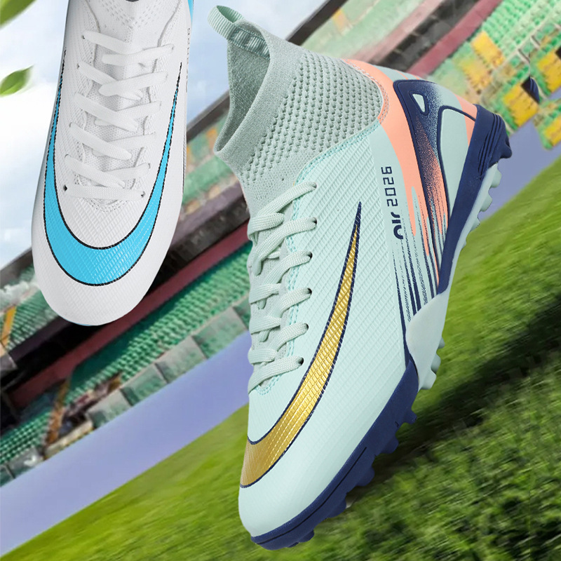 Children's Messi Football Shoes Assassin Falcon for Boys and Girls, Kids' Ag Long Spike and Multi-Stud Professional Football Shoes, Cross-Border Wholesale