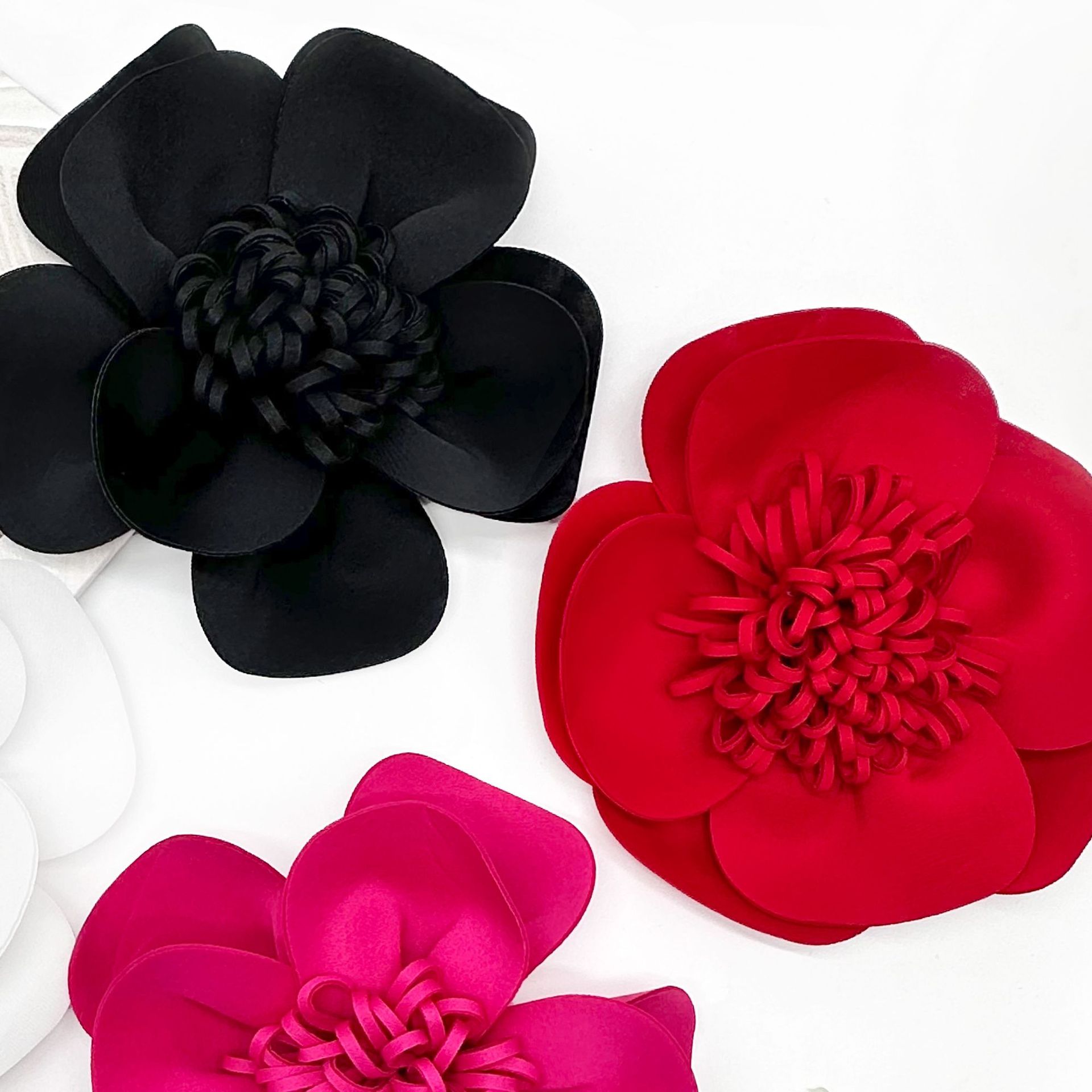 pétalos multicapa estereoscópicos brotes de flores de tela europea vestido de baño accesorios de moda ropa image 4
