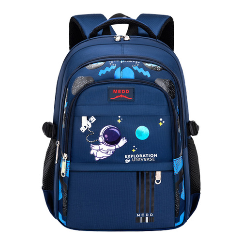 New primary school student schoolbag, load-reducing, spine-protecting, large-capacity, lightweight, water-repellent children's backpack for grades 1-3-6