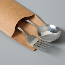 定制牛排刀叉纸套一次性筷子套 纸质筷子包装袋印刷logo