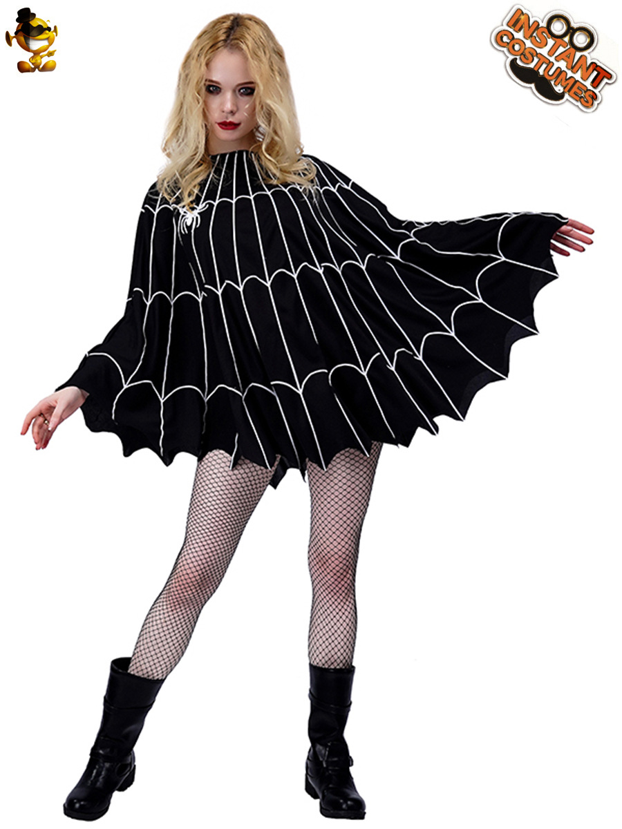 Europa y América adultos de Halloween de las mujeres traje de Batwing negro vampiro juego de rol etapa rendimiento traje de fiesta