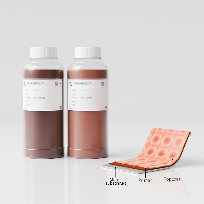 铜色陶瓷不粘涂料高光泽耐高温强耐磨易清洁不含氟食品级3D立体