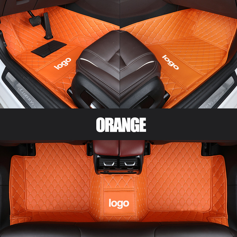 Cross-Border Leather Full-Coverage Car Floor Mats, Wear-Resistant and Easy to Care For, Car Floor Mats from the Source Factory, Dropshipping Available