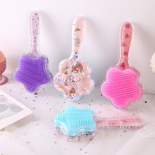 Korean Style Cute Style Comb Quicksand Air Cushion Massage Comb Student Children Anti-Static Hair Comb Bangs Air Bag Comb