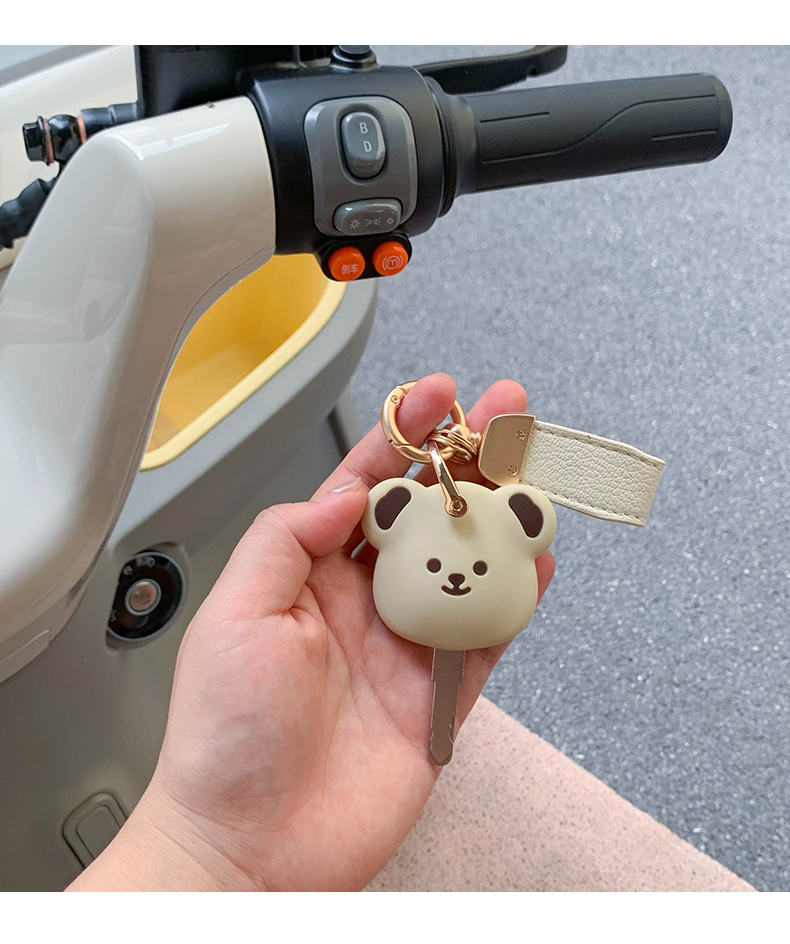 Suitable for Tricycle Key Cover, Suitable for Yadi Guanneng Cl9S Aima Jinpeng Cute Electric Vehicle Decoration and Modification