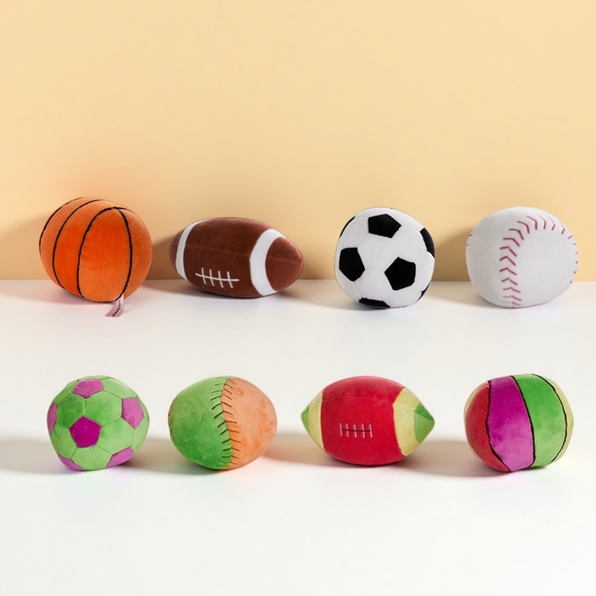 Authentic foreign trade pat ball voice control toy ball plush football children's toys small rubber ball a generation of hair