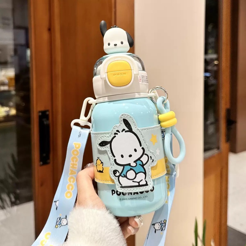 玉桂狗保温杯女生高颜值吸管水杯2025新款大容量双饮学生杯子礼品|undefined