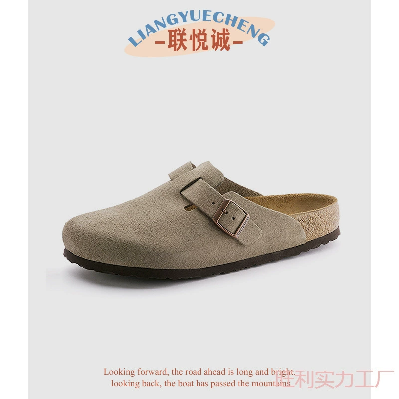 Чистые оригинальные туфли Birkenstock 1:1, пробковые тапочки для мужчин и женщин, модные тапочки на мягкой подошве для повседневного использования, полутапочки Birkenstock для женщин.