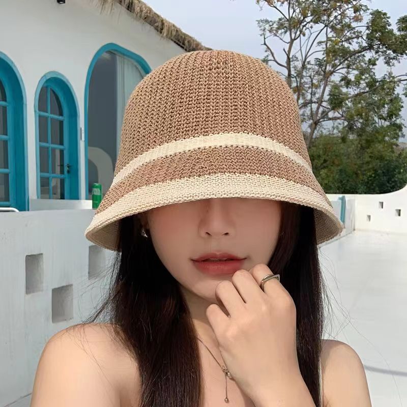 Women's Simple Style Stripe Curved Eaves Bucket Hat display picture 4