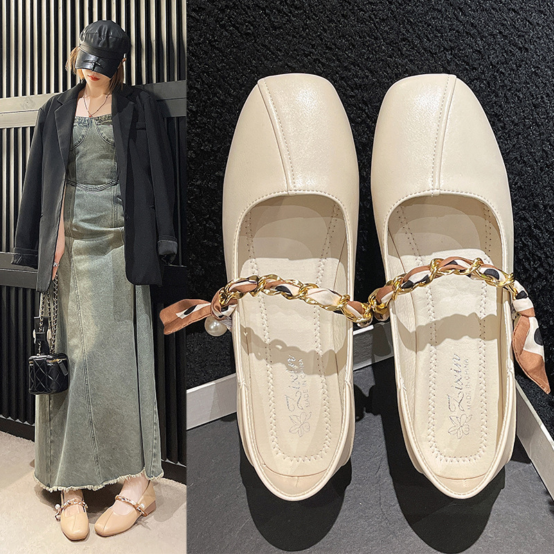 Pantofi Mary Jane din piele, talpă mică, model Lefu Semi Trailer Fairy pentru femei, pantofi simpli, pantofi versatili pentru exterior_voghion.com