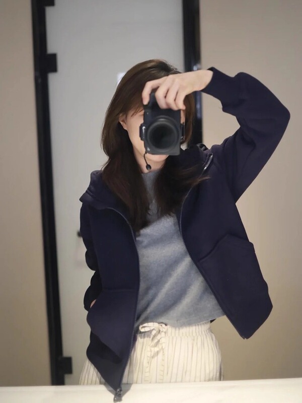 白灰色休闲运动套装女卫衣休闲裤子一整套秋冬季2025新款韩系穿搭|undefined