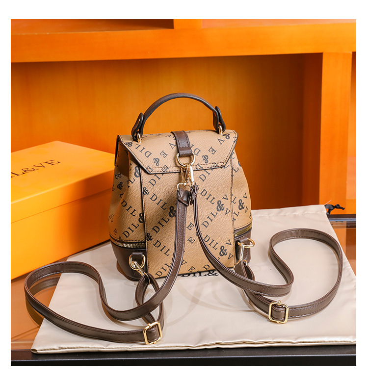 Yeni Omuz Çantası Kadın Moda Baskı Desenli Çok Yönlü Kız Öğrenci Japon Kore Okul Çantası Büyük Kapasiteli Küçük Sırt Çantası_voghion.com