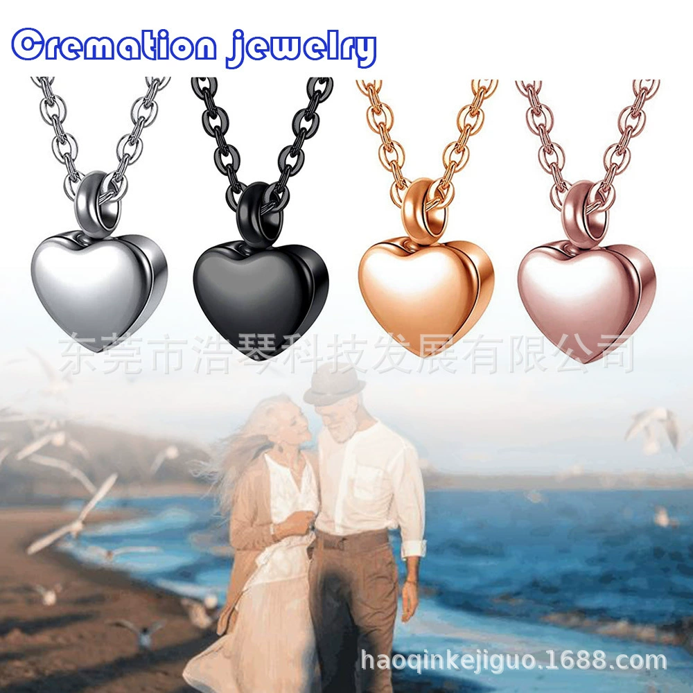 Многоцветный водонепроницаемый пекла шкатулка кулон мульти-стиль в форме сердца ювелирные изделия памятные родственники домашнее животное пекла шкатулка кулон ожерелье