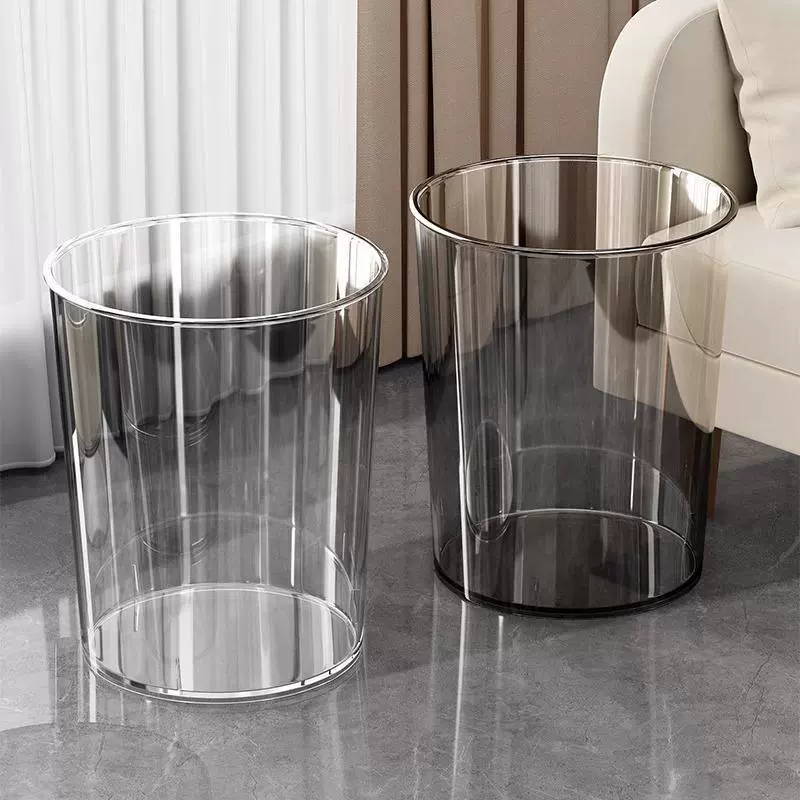 Multifunctional creative acrylic garbage can, increased thickness