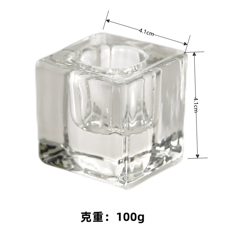 Подсвечник-стакан Glass Candlestick Holder, европейский INS стиль, прозрачная восковая основа, несколько форм (Король/Пузо/Малый)