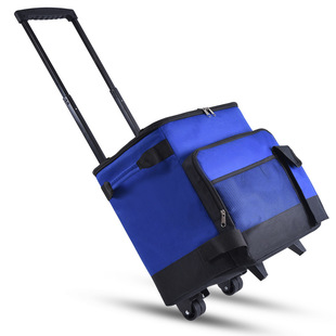 Cross-border Good Quality Trolley Ice Pack Tug Takeout Insulated Box Refrigerated Stall Large Capacity Camping Style Outdoor Picnic Bag
