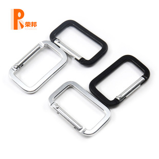 Source Supplier of No. 6 Rectangular Carabiners, Rectangular Keychains, Flattened Square Thickened Speaker Hooks in Stock