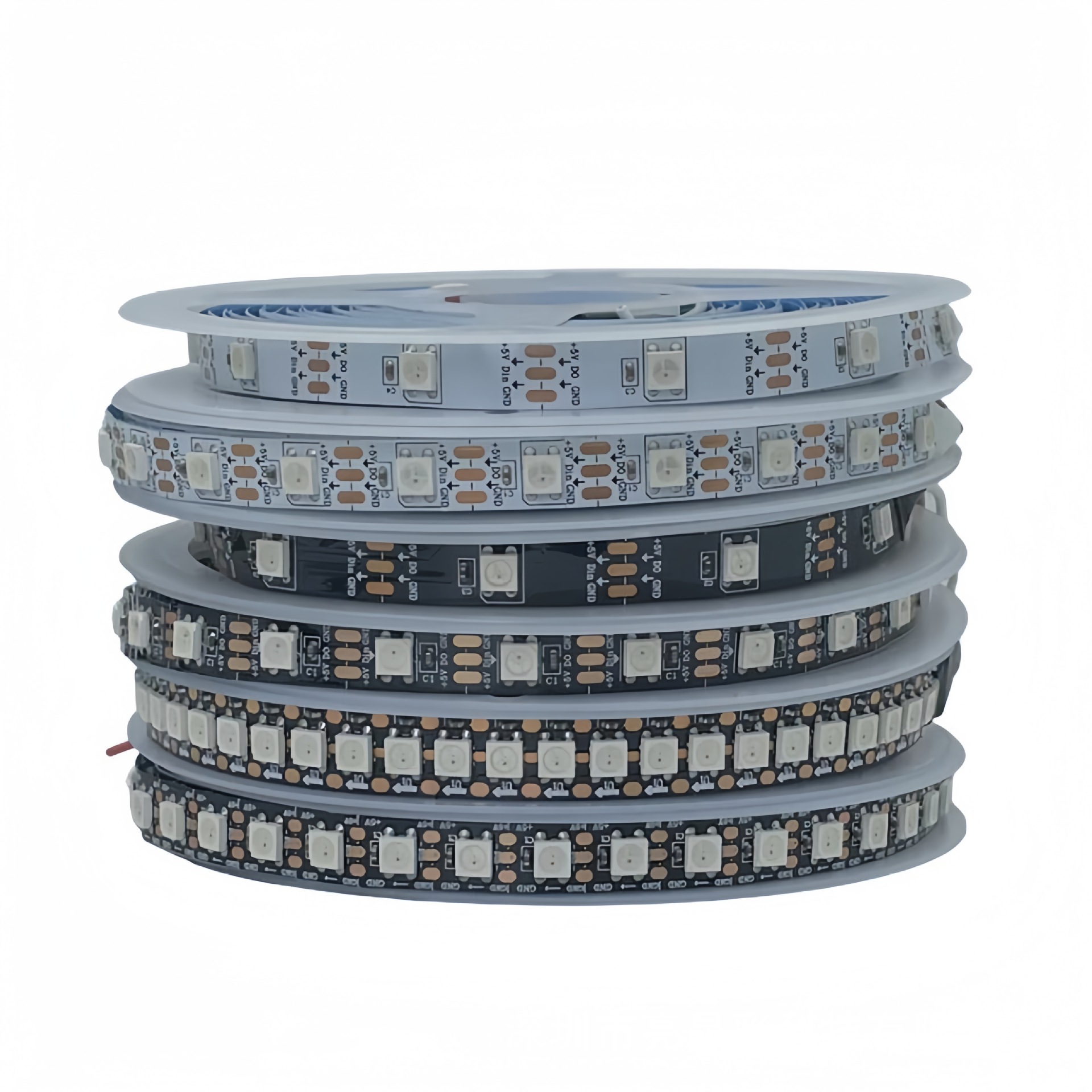 Lámpara LED Symphony con banda de marquesina RGB a todo color IC incorporada 30/60/144 luz DC5V control de un solo punto WS2812b