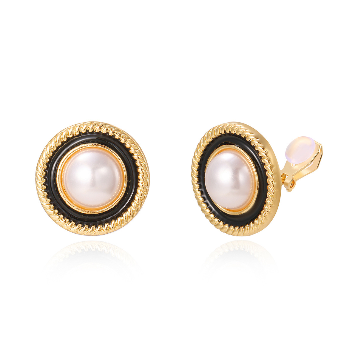 E2407-22 골드 진주 귀걸이