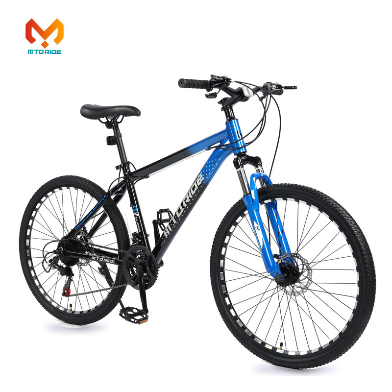 Double Color Mountain Bike Carbon Fiber High-End Mountain Bike Aluminum Alloy Bicycle Shock Absorption Mtb Processing Customiz