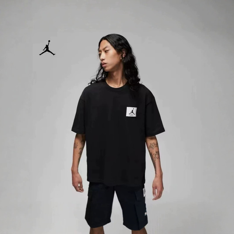 26Ss High-Quality Aj Jordan Jumpman Patch Short-Sleeved T-Shirt, Item Number Dz7314