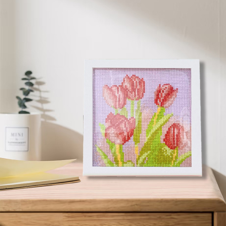 Mona Lisa Royal Tulip Cross Stitch 2025 nueva sala de estar dormitorio piezas pequeñas pequeño punto de cruz para niños image 4