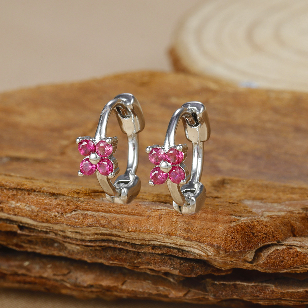 1 Par Elegante Geométrico Gotitas De Agua Enchapado Cobre Circón Pendientes De Gota Aretes display picture 7