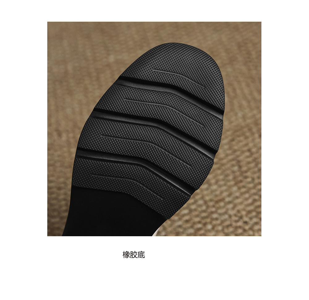 Giày loafer nữ mũi tròn gót vuông dày đế cao 6 cm da cừu — màu nâu chi tiết 12