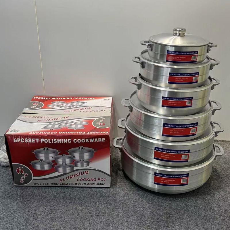 Factory Direct Sales Set of Aluminum Pots 6Pcs Aluminum Pot Thickened Version, Popular in Foreign Trade Set Aluminum Pot Factory Direct Sales Set of Aluminum Pots 6Pcs Aluminum Pot Thickened Version, Popular in Foreign Trade Set Aluminum Pot