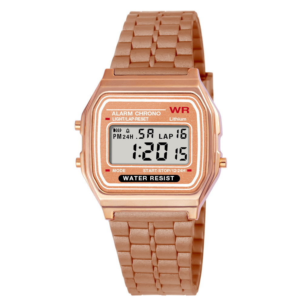 Reloj electrónico de deportes al aire libre de estudiantes simple moda para hombres y mujeres alarma de luz nocturna multifuncional reloj electrónico en stock