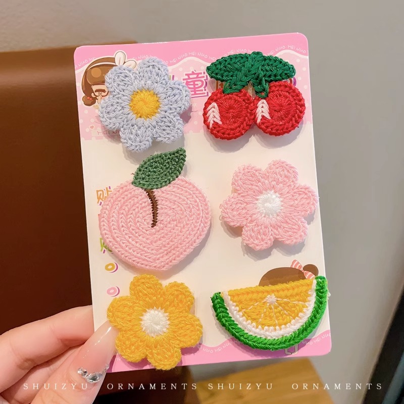 El pelo roto de las niñas artefacto de dibujos animados Velcro bebé de las niñas Linda horquilla sin costuras no duele el pelo flequillo accesorios para el cabello pegajoso