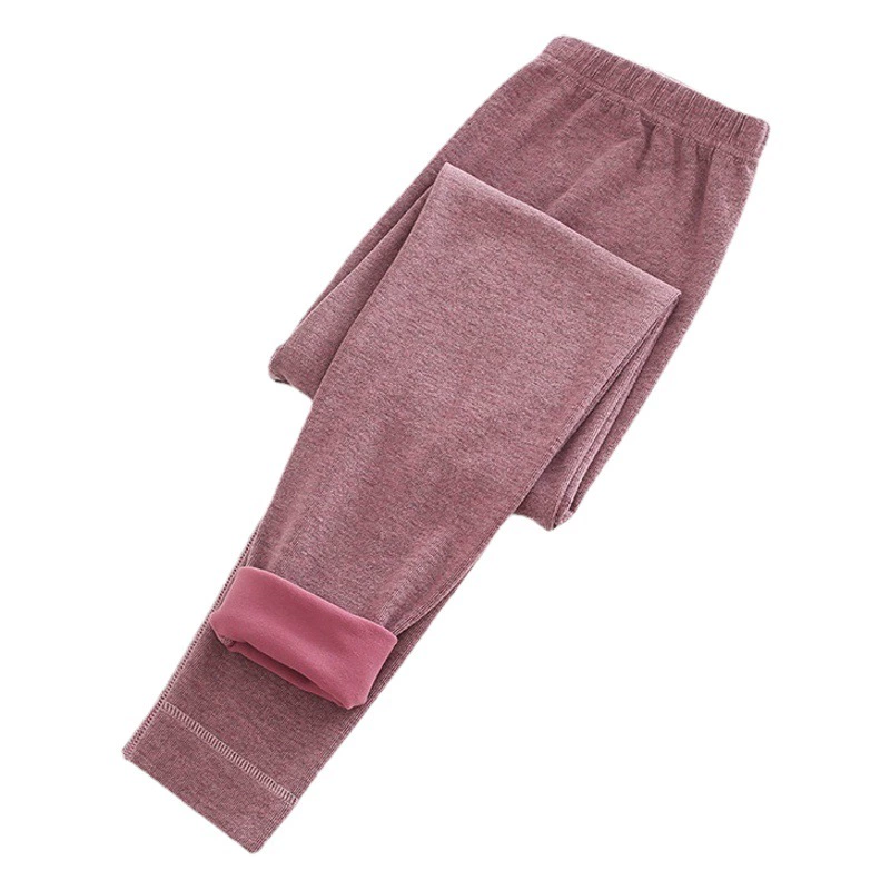 Осенне-зимние женские Супермягкие осенние штаны, утолщенные женские теплые штаны, бесшовные трусы, очень большие внутренние носки, эластичные леггинсы