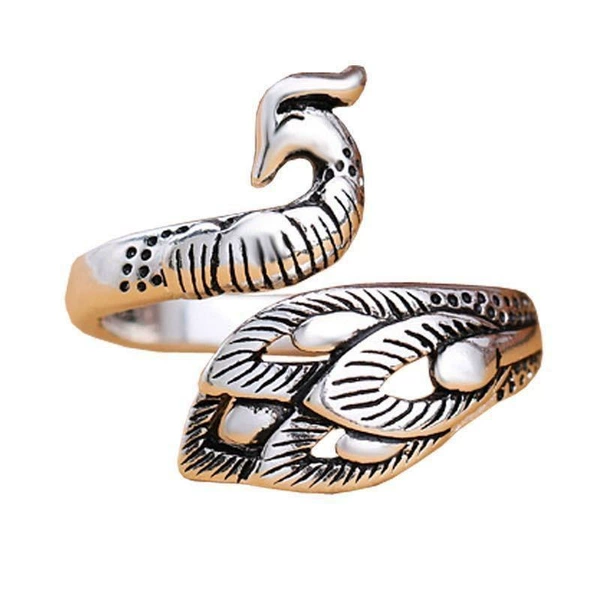 Ancient silver peacock