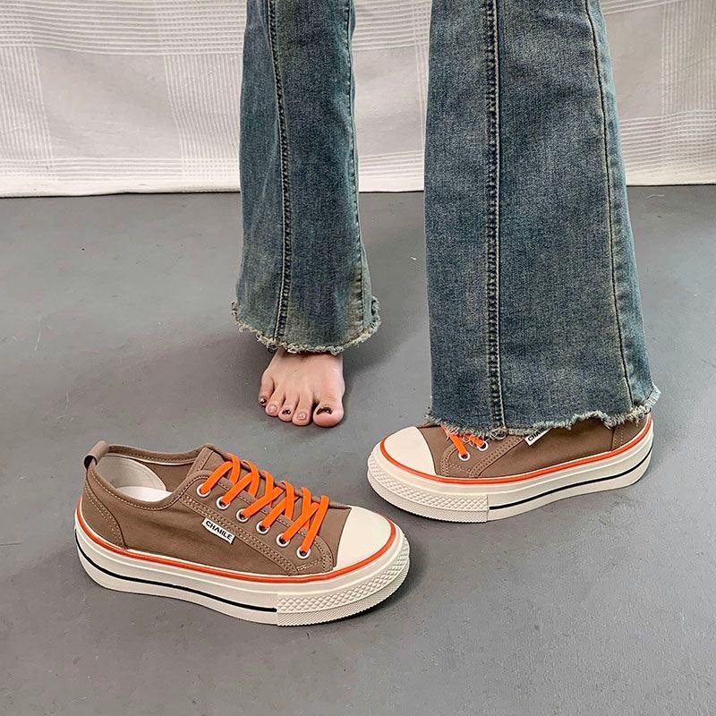 2026 nuevos zapatos de lona coreanos zapatos deportivos casuales zapatos de mujer al por mayor transpirables