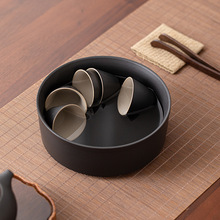 黑陶直觉茶洗茶水钵水盂茶水缸家用茶具茶道配件大号茶盆水洗笔洗