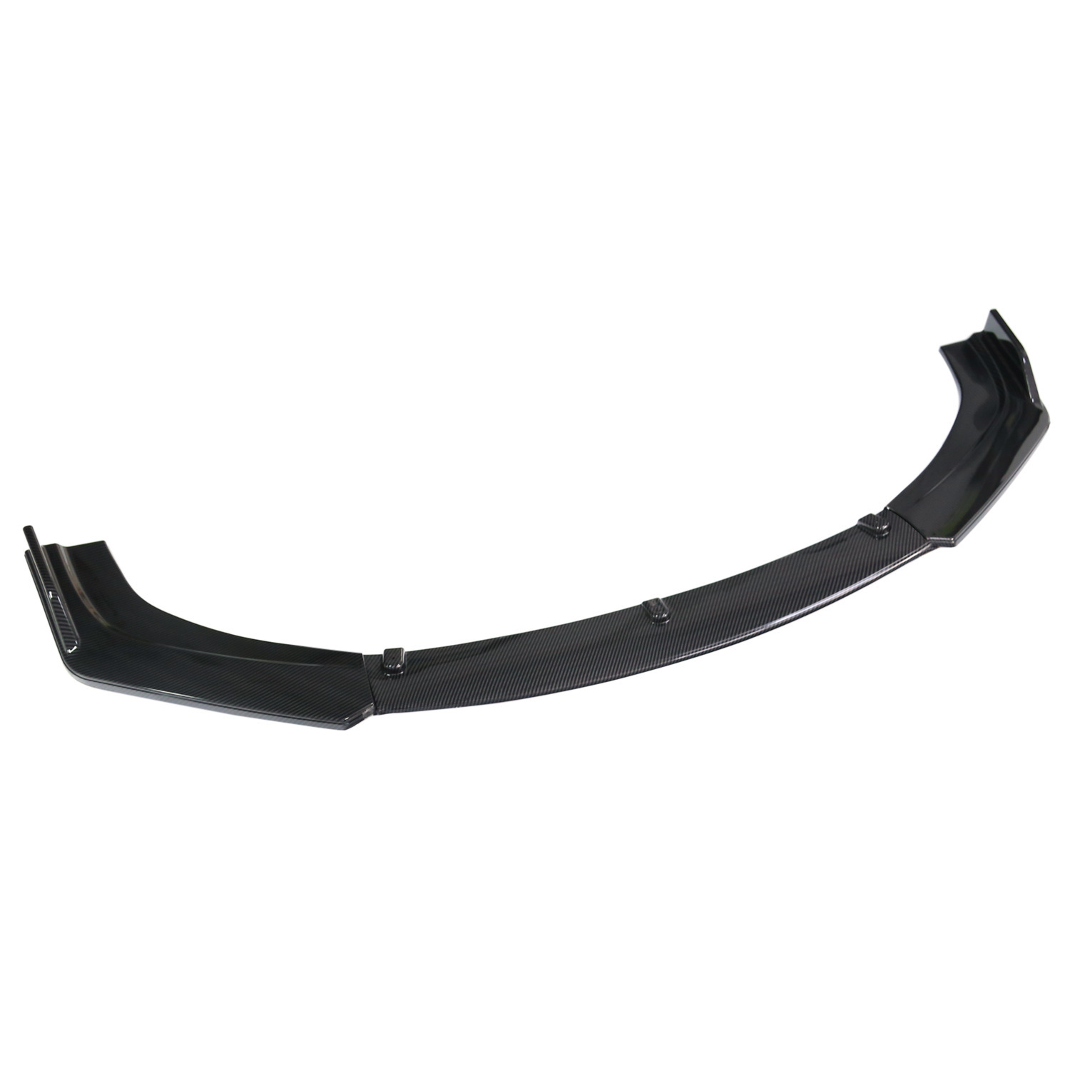 Universal Car Front Spoiler Three-Section Front Lip Front Chin Front Bumper Carbon Fiber Pattern Large and Small Surround Spoiler Modification