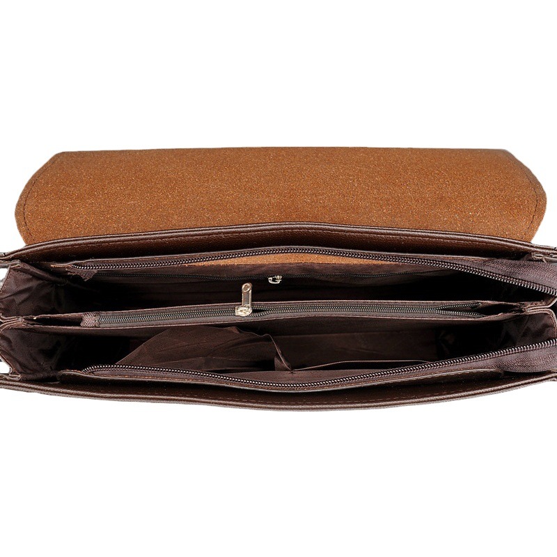 Jusen Kangaroo Summer Korean Men's Shoulder Bag Briefcase Backpack Information Bag Korean Fashion Bag