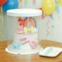 圆形生日双层黑色打包盒