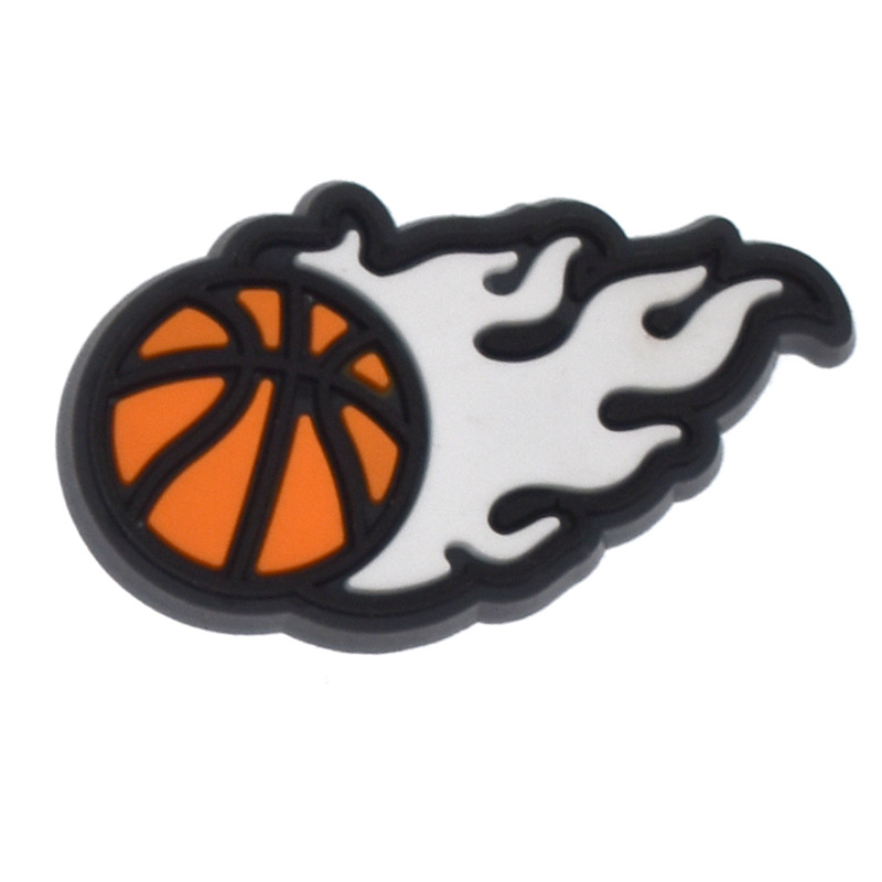 Fabricantes directos zapatos de baloncesto accesorios de flores DIY extraíble suave zapatos de PVC Accesorios de flores Accesorios