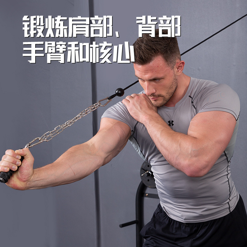 Comercio electrónico transfronterizo nuevo mango de fitness Gran pájaro volador entrenador integral tríceps mango de fitness alto desplegable